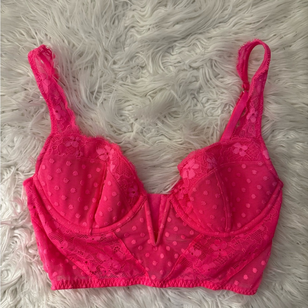 Victoria Secret Hot Pink Corset Top in Small